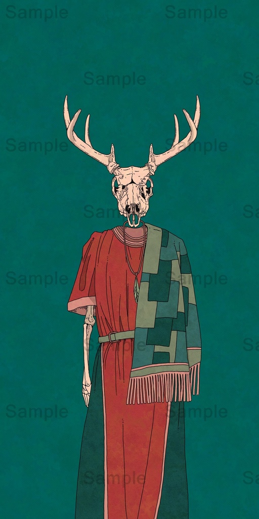 【DL】 鹿/骨格シリーズ