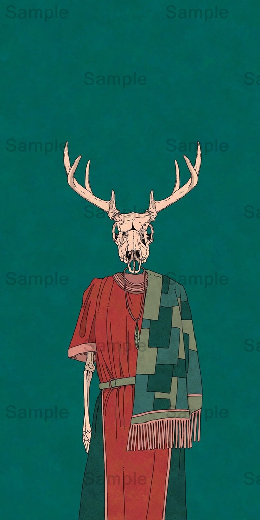 【DL】 鹿/骨格シリーズ