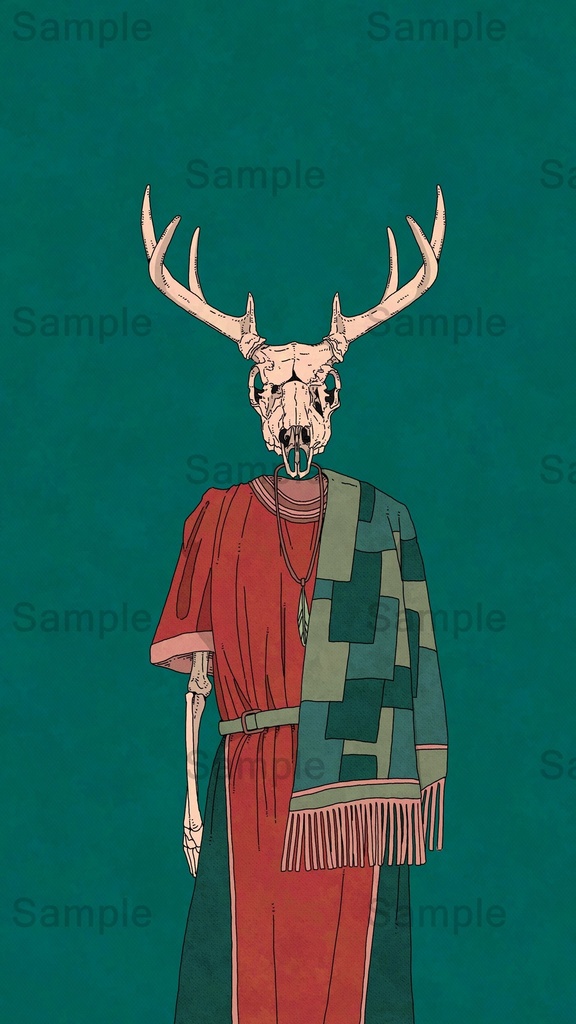 【DL】 鹿/骨格シリーズ