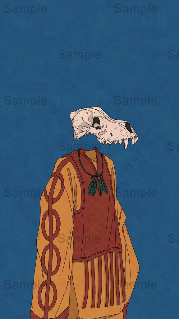 【DL】 オオカミ/骨格シリーズ