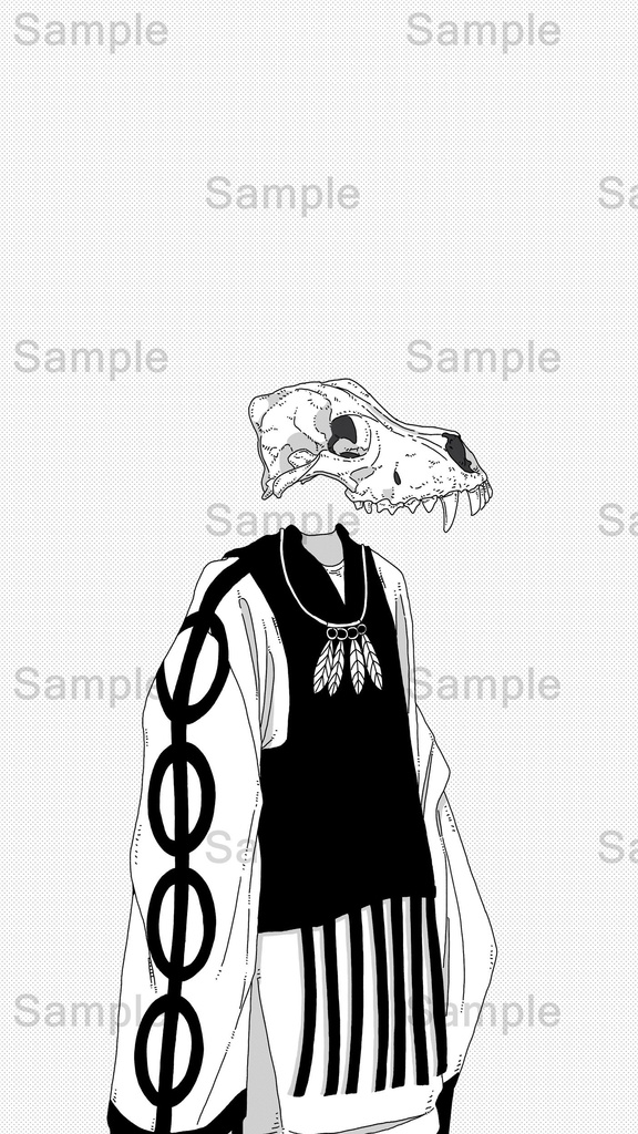 【DL】 オオカミ/骨格シリーズ