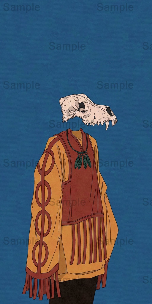 【DL】 オオカミ/骨格シリーズ