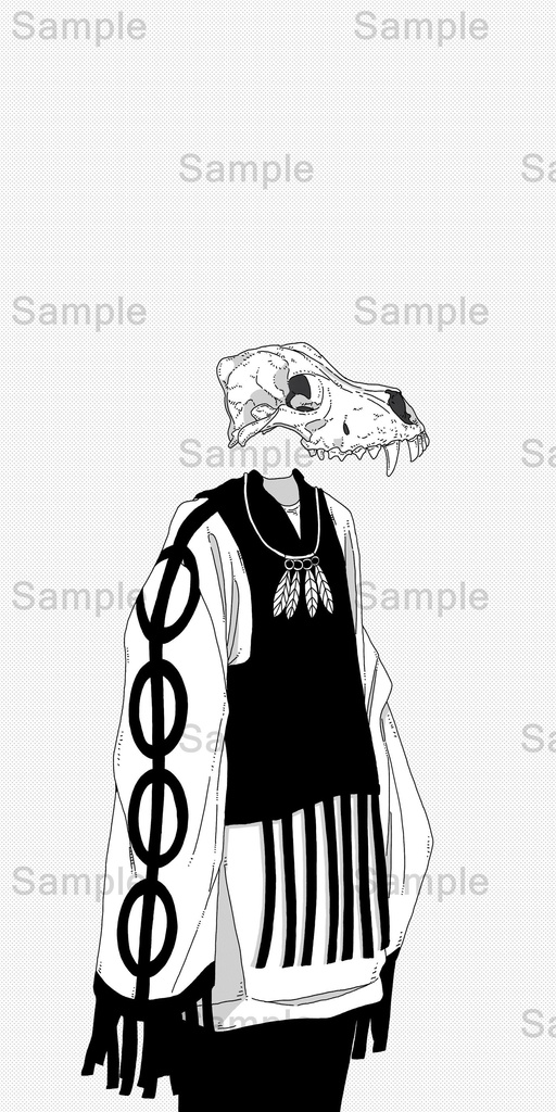 【DL】 オオカミ/骨格シリーズ