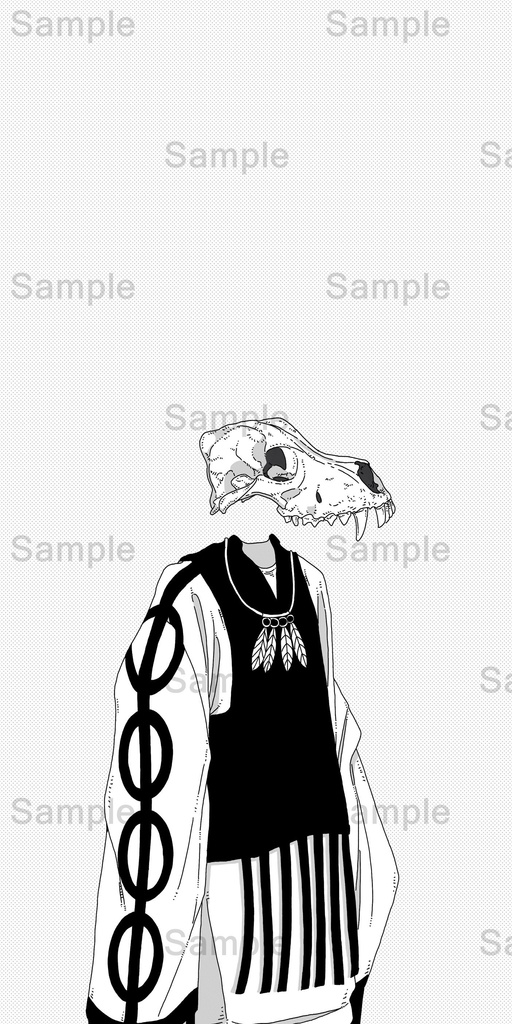 【DL】 オオカミ/骨格シリーズ