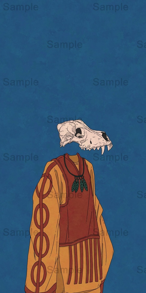 【DL】 オオカミ/骨格シリーズ