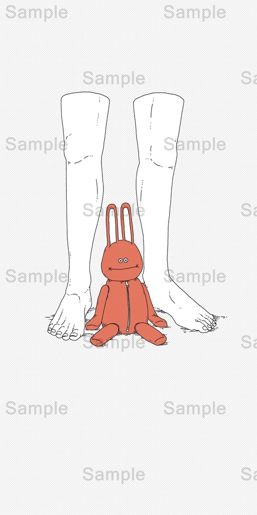 【DL】裸足とぬいぐるみ/足元シリーズ