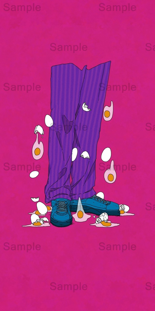 【DL】生卵とスニーカー/足元シリーズ