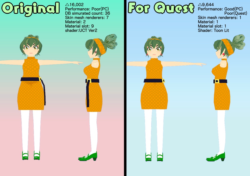 ルチアナ【VRChat(Avater3.0)・Quest対応・VRM同梱】