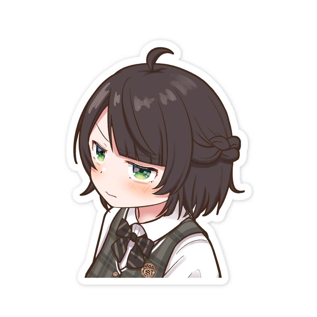 【非公式】黒髪しぐれうい先生スマホステッカー