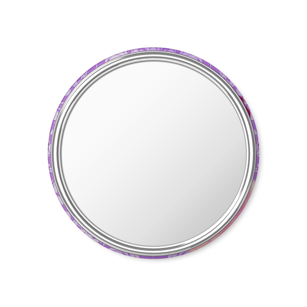 グレースキャット 缶ミラー パープル