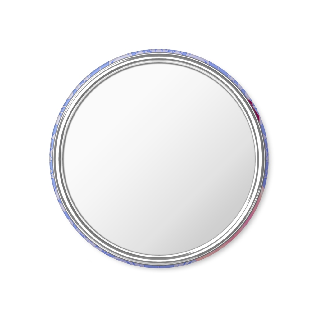 グレースキャット 缶ミラー ブルー