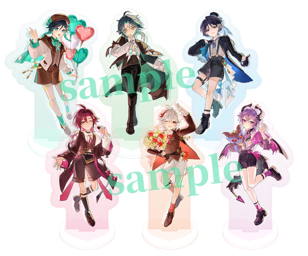 【原神/風男子】バレンタインデー【15cm アクリルスタンド】