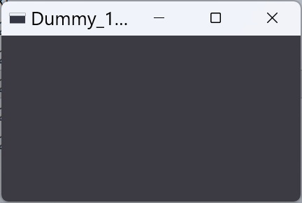 Windowsのダミーウインド