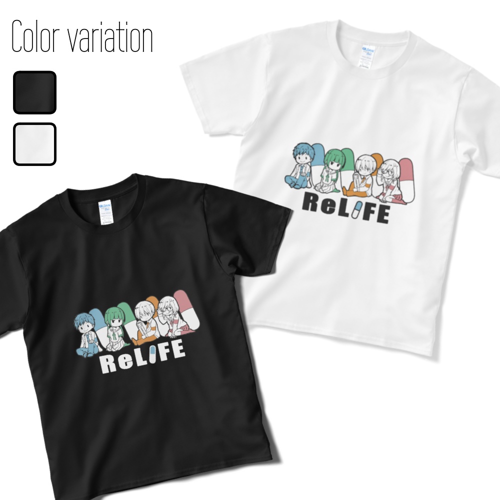 【ReLIFE】Tシャツ_カプセルキャラ4