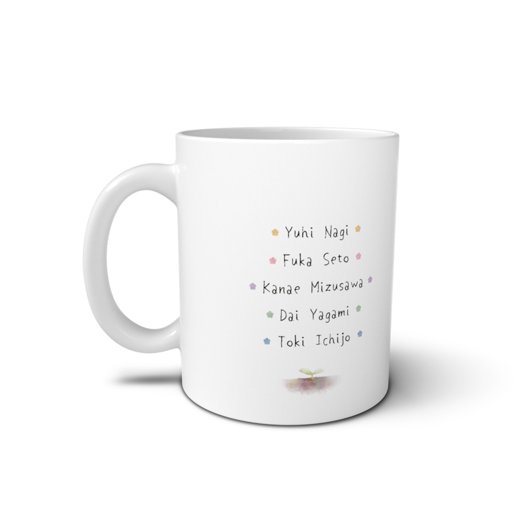 【ブルーハーツ】マグカップ_色鉛筆ミニキャラ