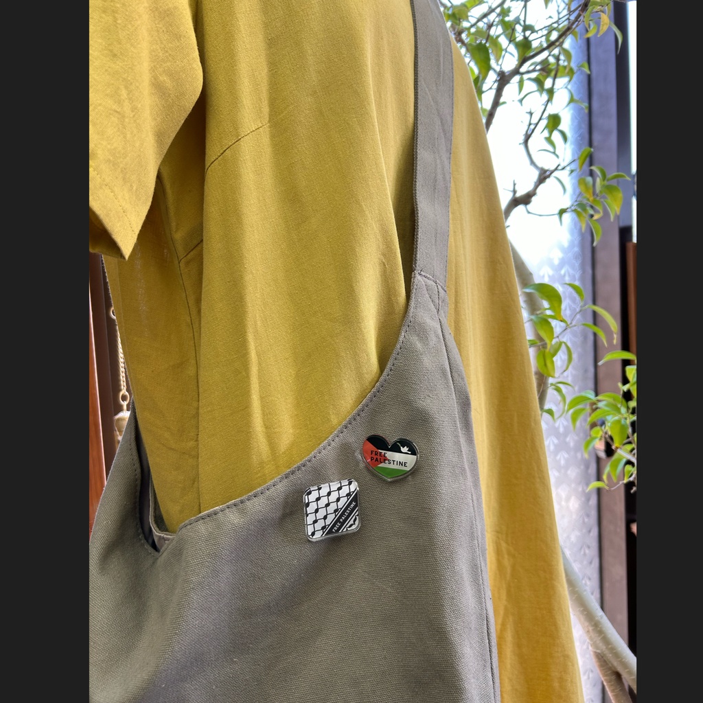 パレスチナ支援寄付付き アクリルバッジ