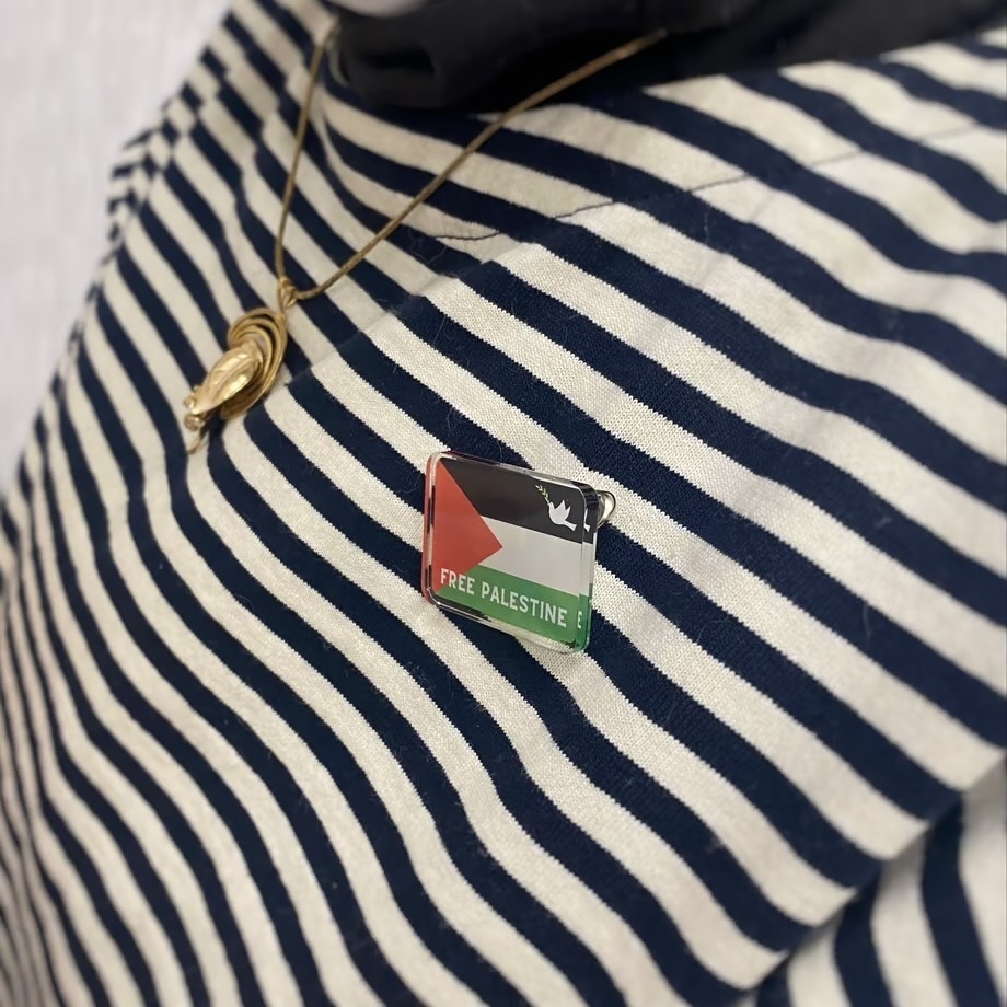 パレスチナ支援寄付付き アクリルバッジ