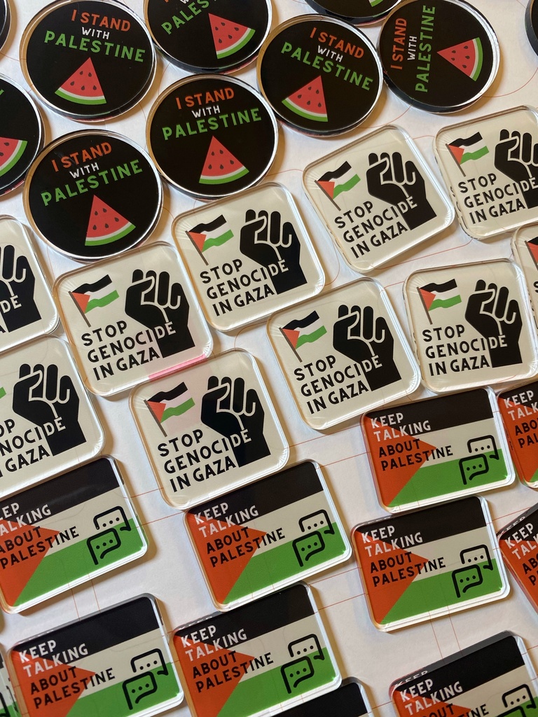 パレスチナ支援寄付付き アクリルバッジ