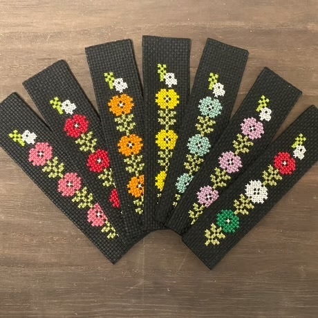 パレスチナ支援 寄付付き クロスステッチのしおり&ポストカード