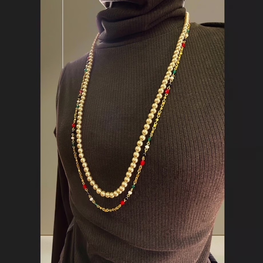 パレスチナ支援寄付付き ビーズネックレス