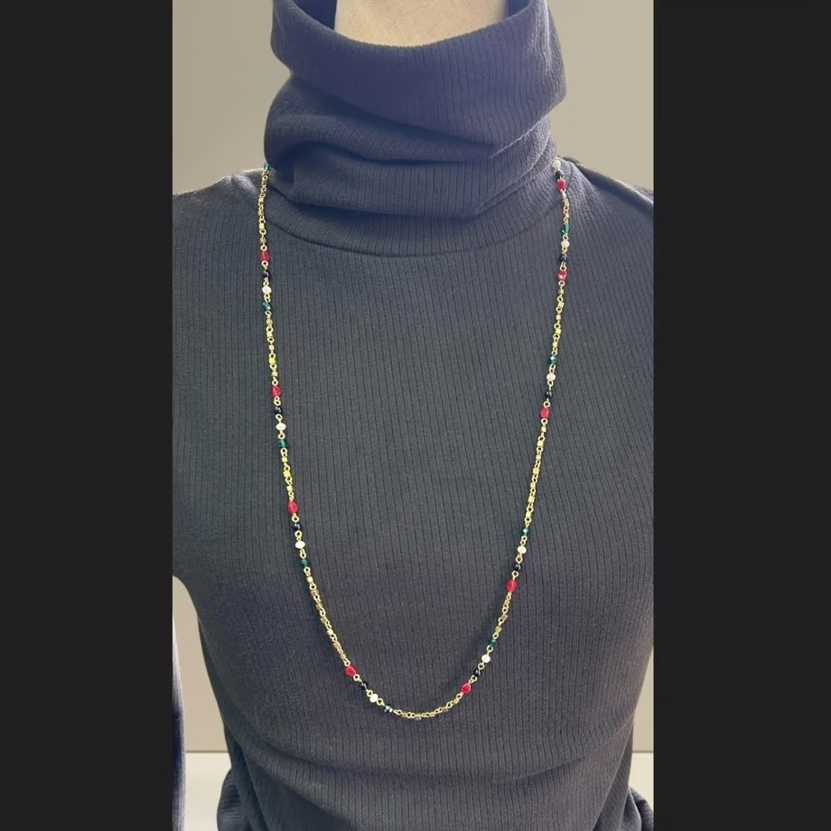 パレスチナ支援寄付付き ビーズネックレス