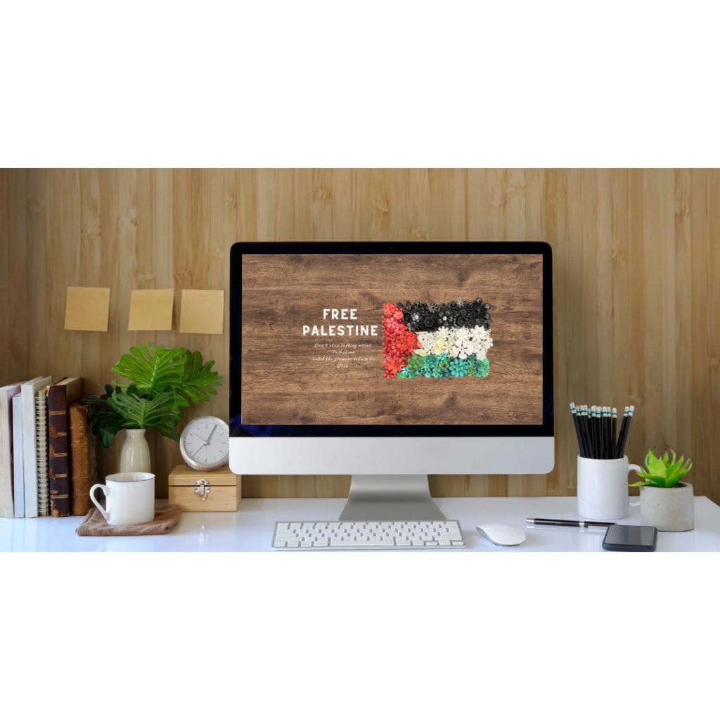 【パレスチナ支援】PC用壁紙ダウンロード(パレスチナ国旗)