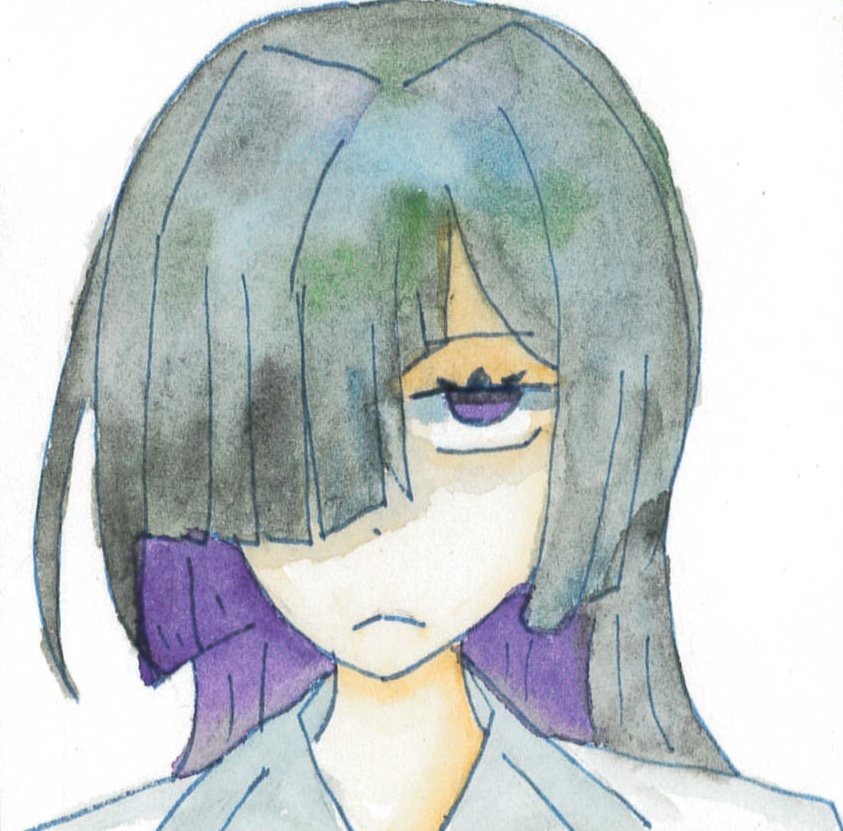 豆色紙サイズ原画　夜語トバリ