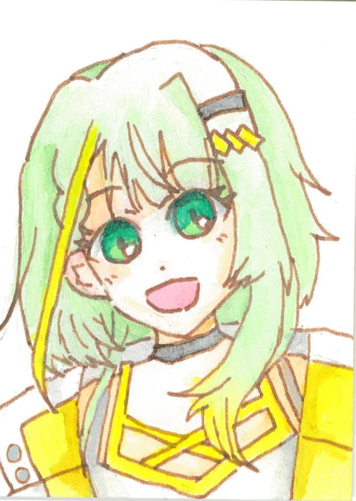 ATCカードサイズ原画　紡乃世詞音