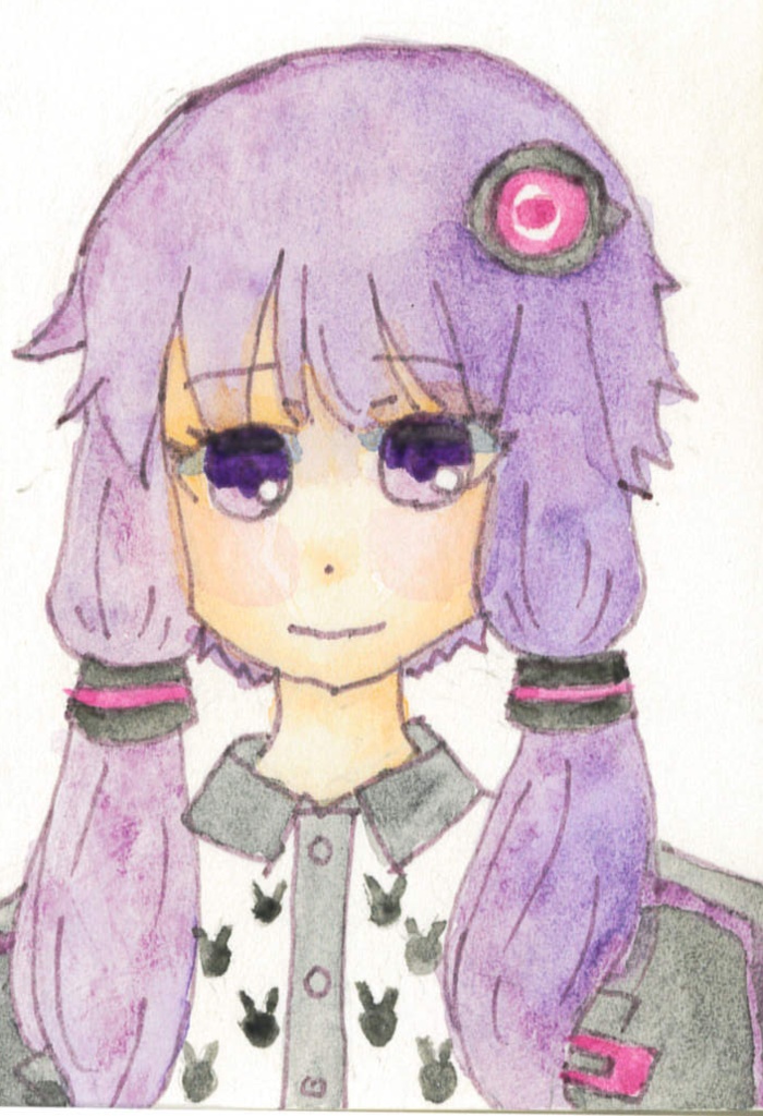 ATCカードサイズ原画　結月ゆかり