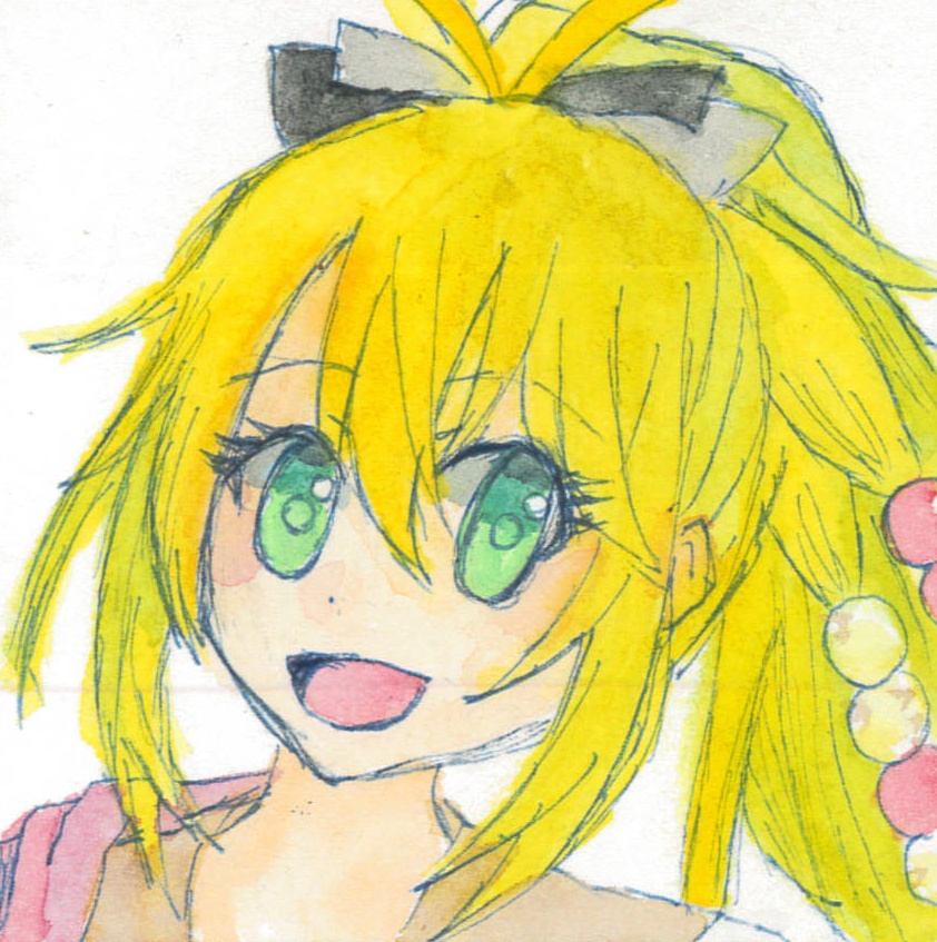 豆色紙サイズ原画　弦巻マキ