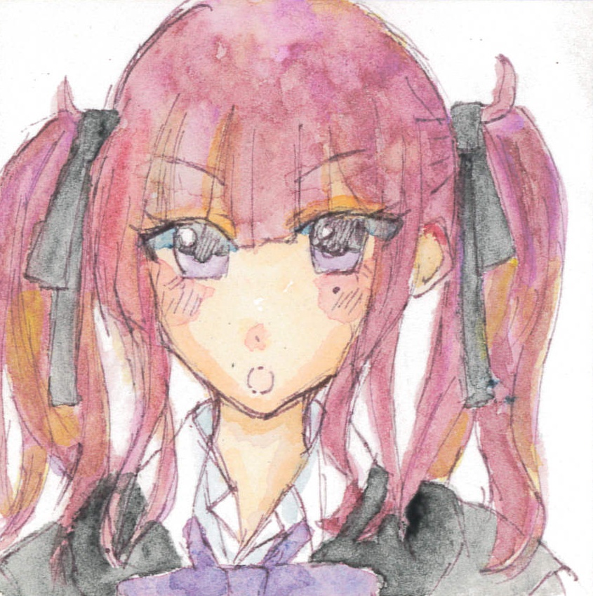 豆色紙サイズ原画　夏色花梨