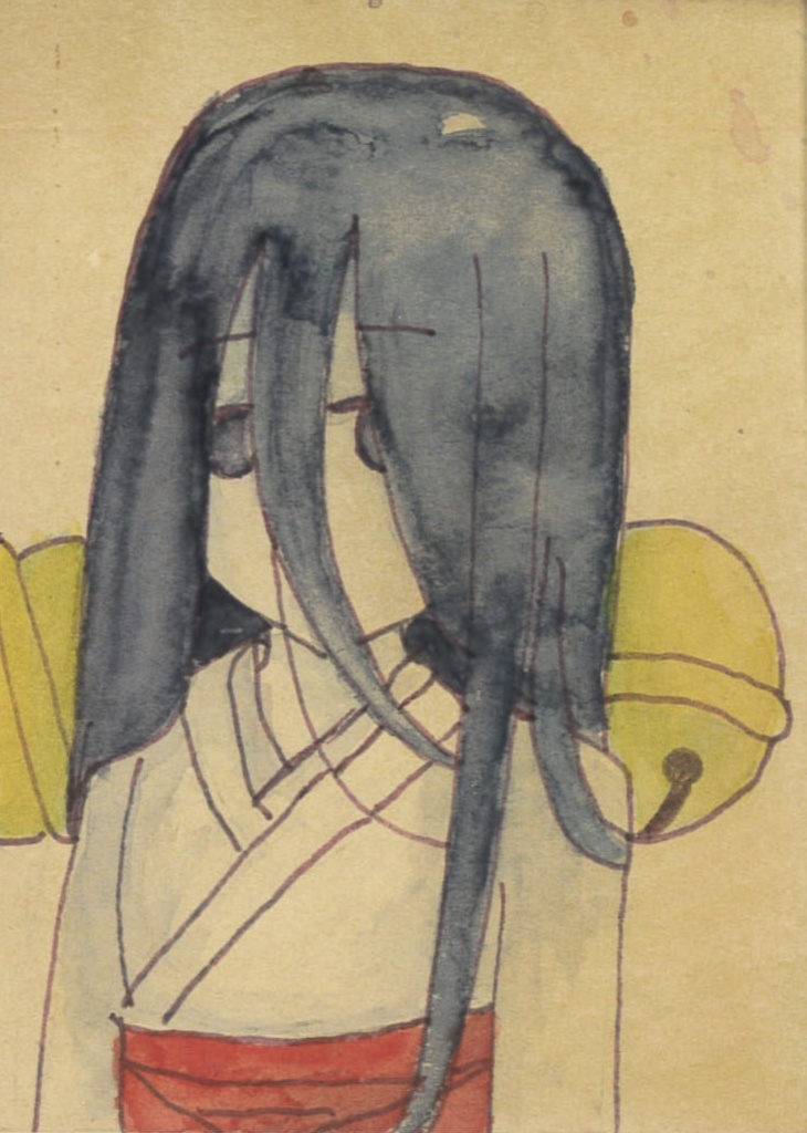 ATCカードサイズ原画　中国うさぎ