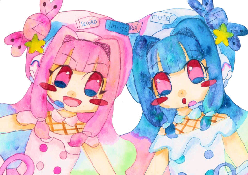 ポストカード　voiCECREAM!!琴葉 茜・葵