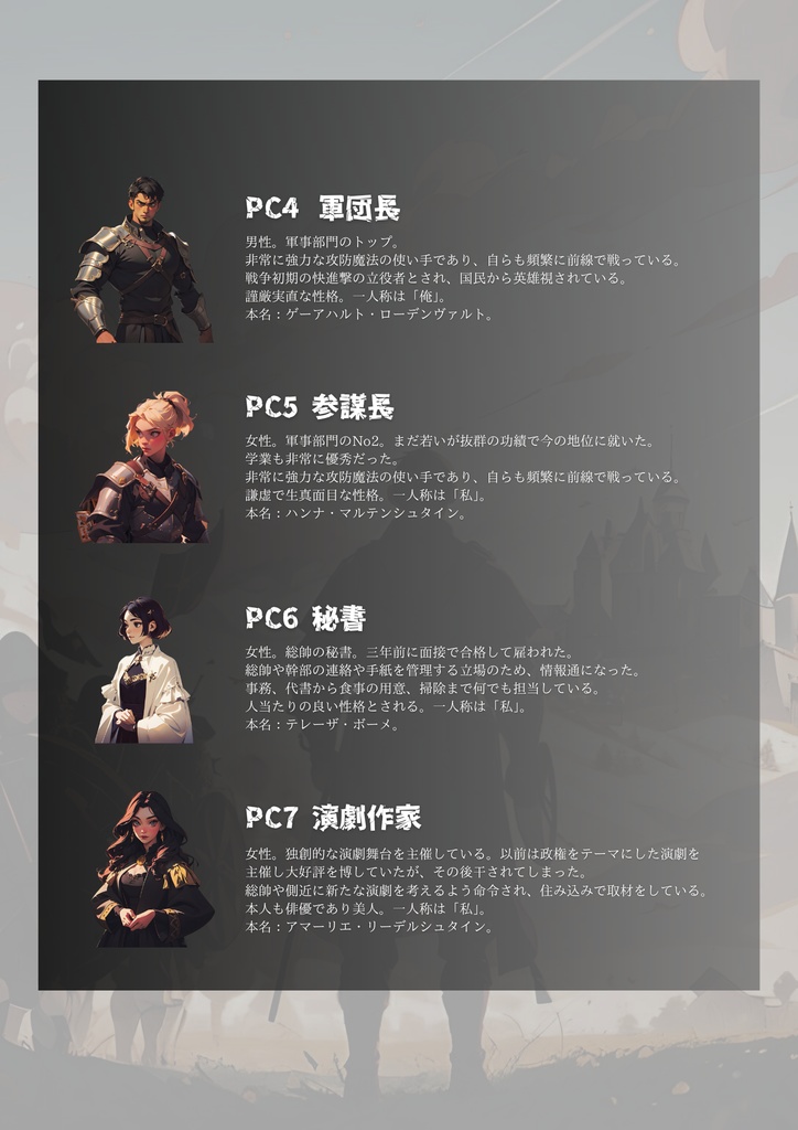 FALLENDES REICH(ファレンデスライヒ)ー狂気の帝国にてー【マーダーミステリー】