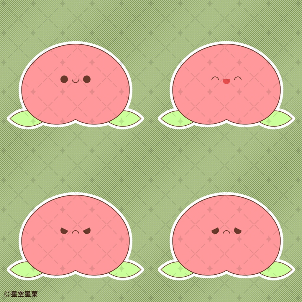 【イラスト素材集】くだものないきもの