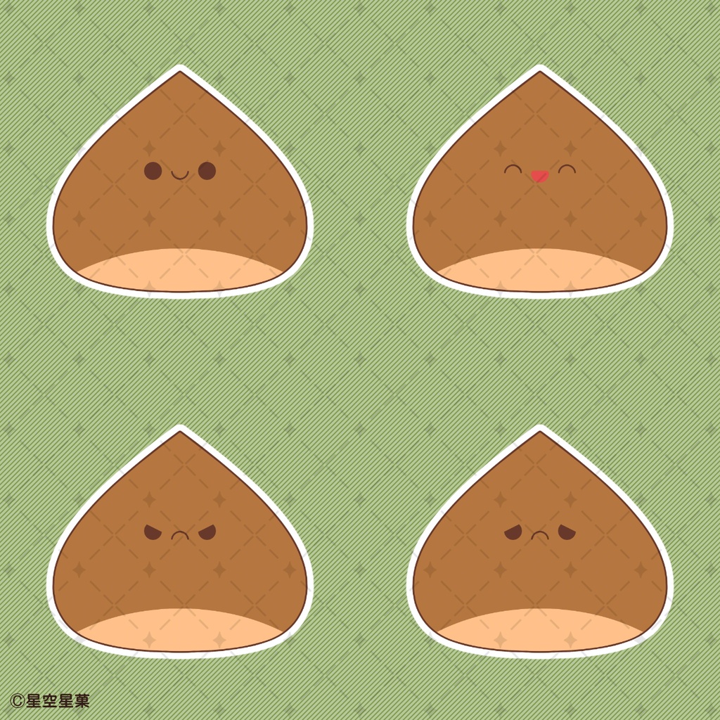 【イラスト素材集】くだものないきもの