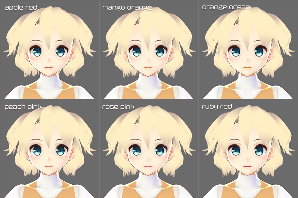 【For VRoidβ】Saku*saku シャイニーリップ