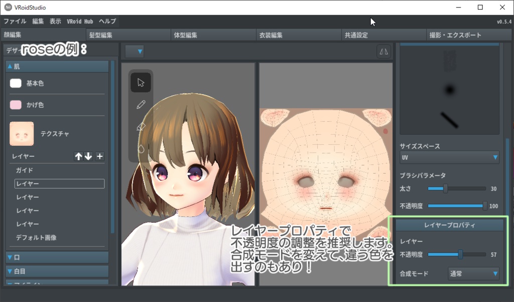 【For VRoidβ】Saku*saku パウダーチーク