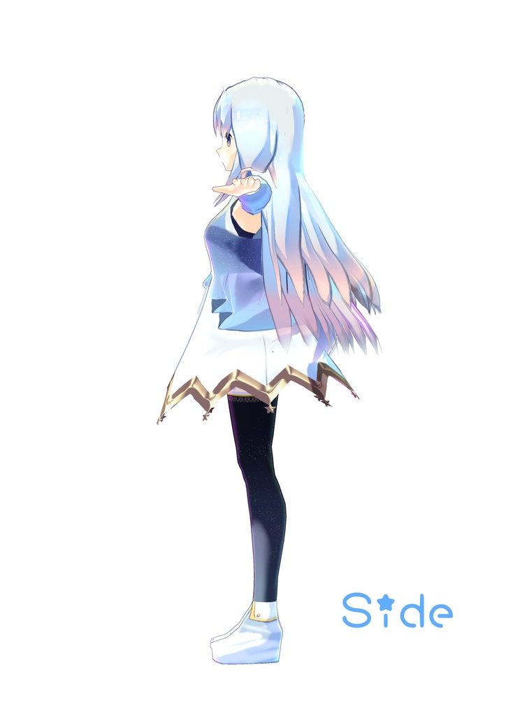 改変VRoidモデル 星川ユメ【VRM&VRoidβ+blender作業データ】