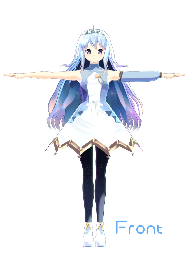 改変VRoidモデル 星川ユメ【VRM&VRoidβ+blender作業データ】