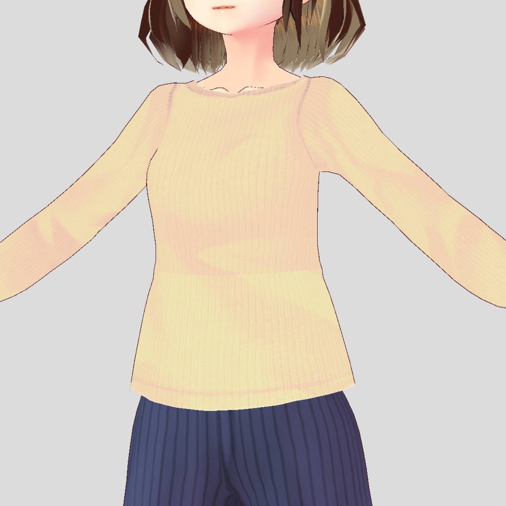 【For VRoid1.0】【無料版あり】Saku*sakuニットブラウス