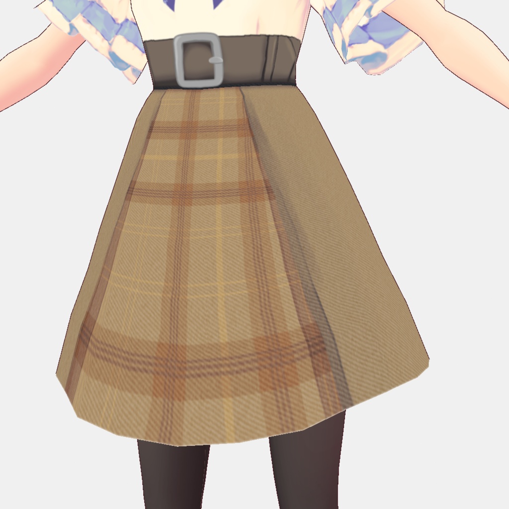 【For VRoid1.0】【無料版あり】Saku*saku ボックスプリーツスカート/Box Pleat Skirt