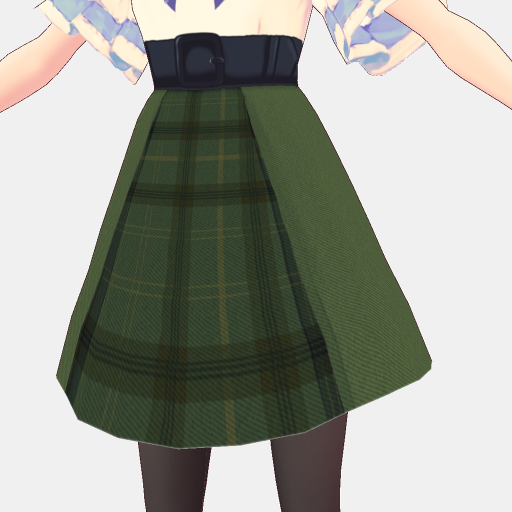 【For VRoid1.0】【無料版あり】Saku*saku ボックスプリーツスカート/Box Pleat Skirt
