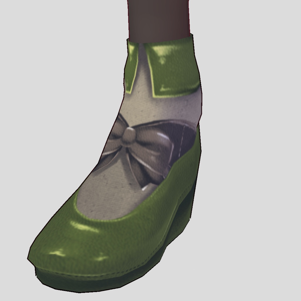 【For VRoidβ】【無料版あり】Saku*sakuレザーシューズ01