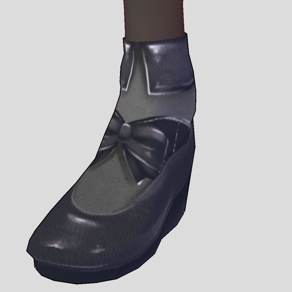 【For VRoidβ】【無料版あり】Saku*sakuレザーシューズ01