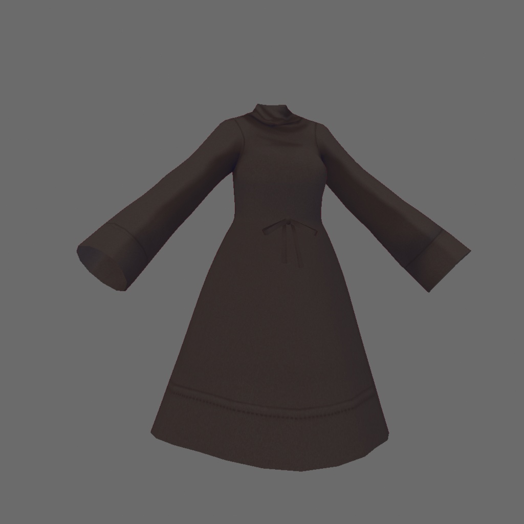 【For VRoid1.0】Saku*saku タートルネックワンピース/Turtleneack Dress