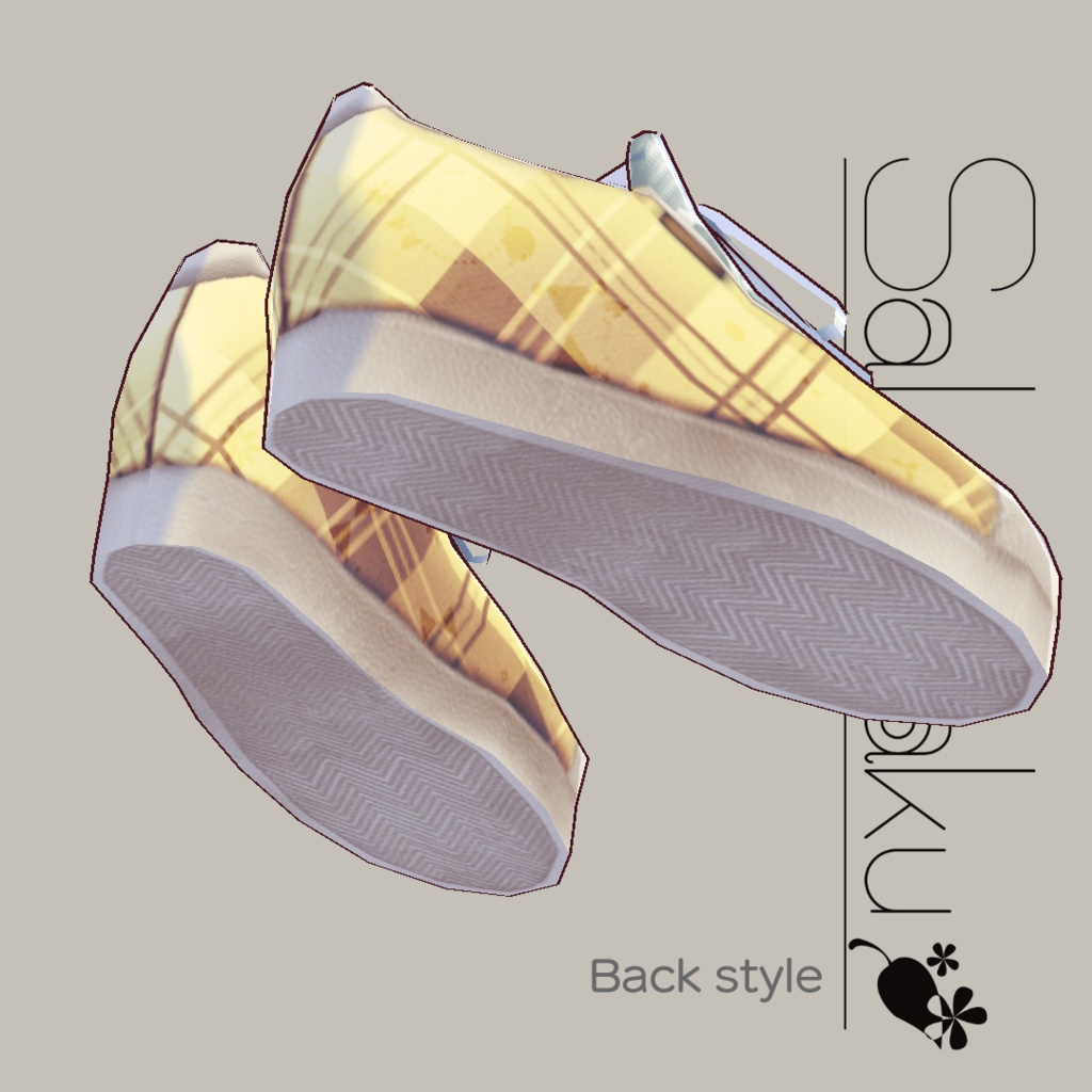 【For VRoid1.0】Saku*saku パステルキャンバススニーカー/Pastel Canvas Sneakers