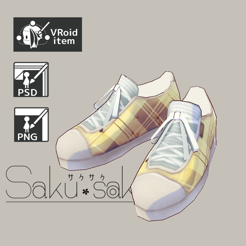 For Vroid1 0 Saku Saku パステルキャンバススニーカー Pastel Canvas Sneakers 蒼空の下の市場 Booth店 Aozora No Sita No Sijou Booth