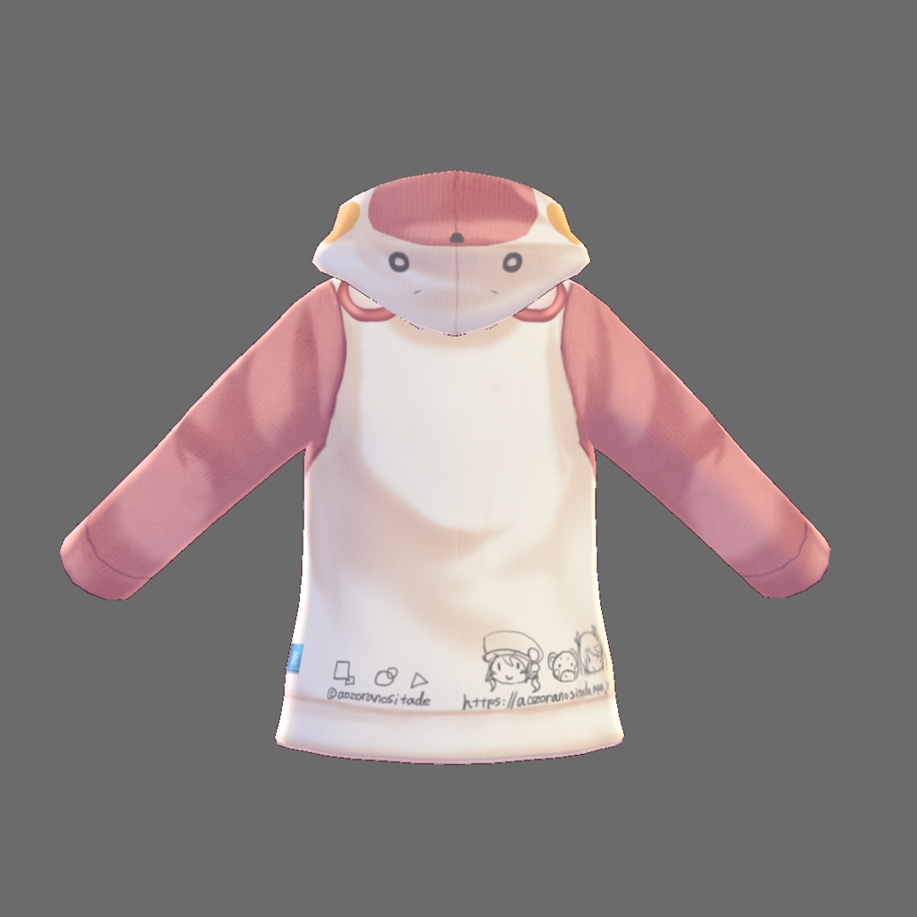【For VRoid1.0】クマパーカー/Bear Hoodie