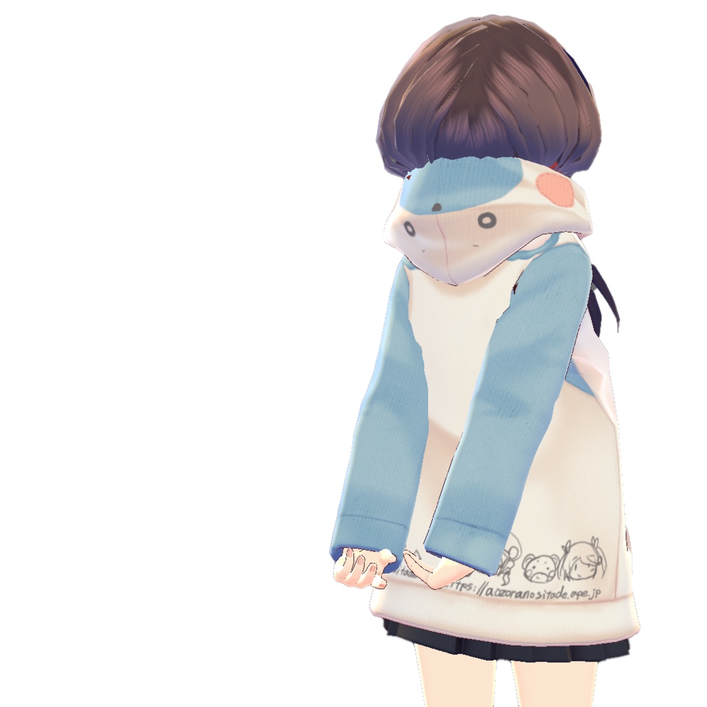 【For VRoid1.0】クマパーカー/Bear Hoodie